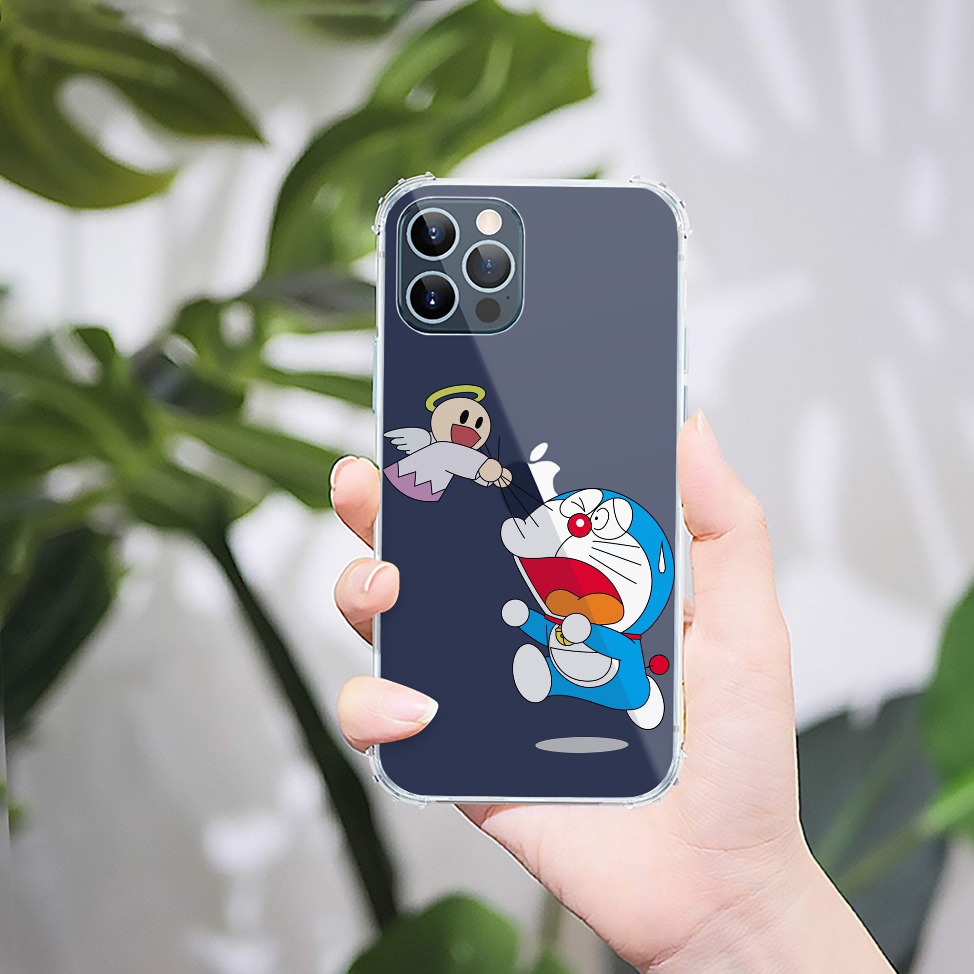 （画像用） ドラえもん Doraemon 【iPhone 12シリーズ対応】透明スマホケース（クリアソフトケース）